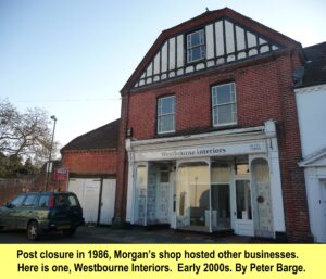 WESTBOURNE HISTORY PHOTO, MEMORIES, NORTH STREET, WESTBOURNE INTERIORS, MORGAN