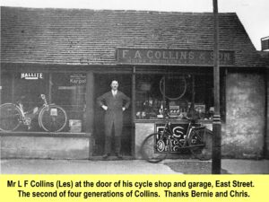WESTBOURNE HISTORY PHOTO, MEMORIES, LES COLLINS, GARAGE, CYCLE SHOP, EAST STREET